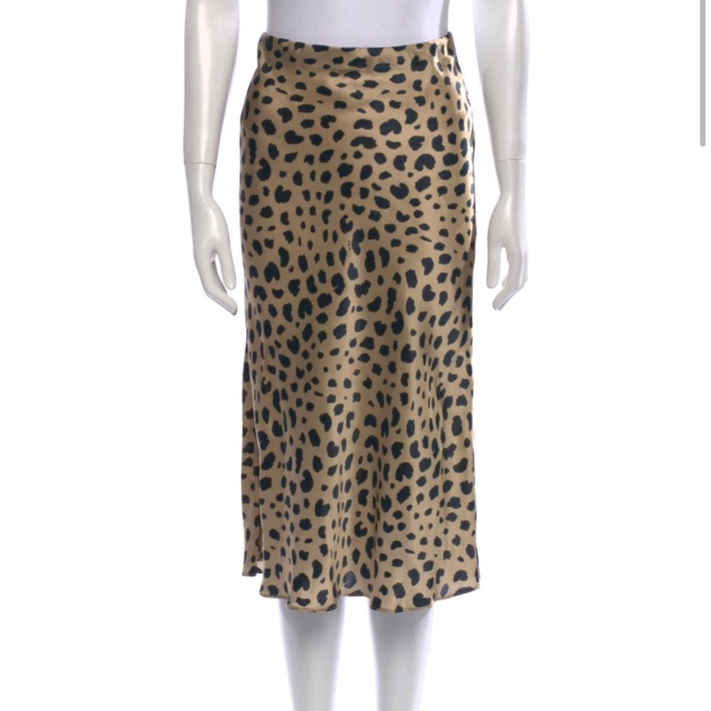 Realisation Par Leopard Print Midi Skirt